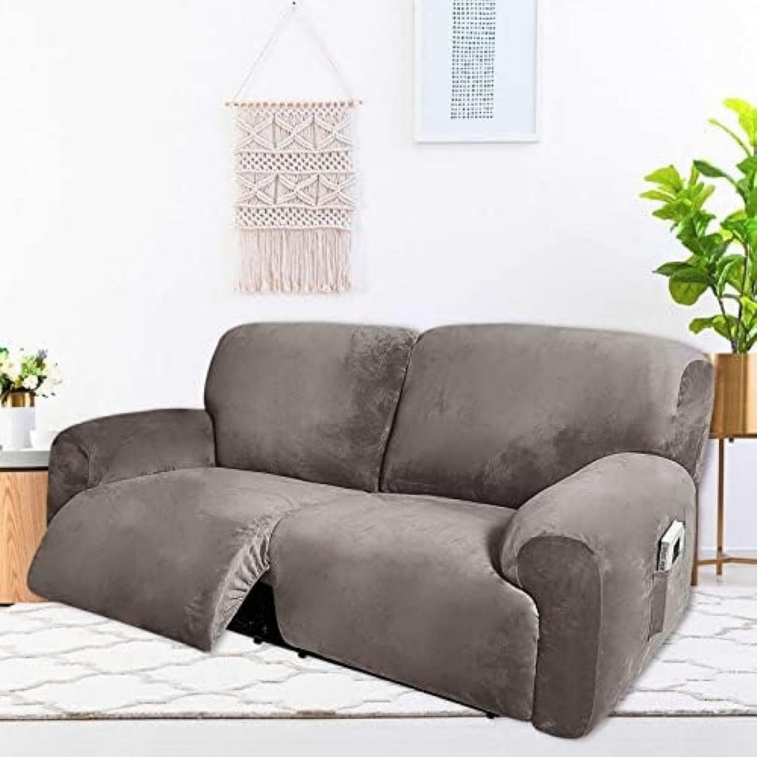 Divano confortevole Copripoltrona Elasticizzata Divano Reclinabile Fodere nero