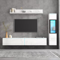 Mobile vetrina bianco regolabile con illuminazione LED
