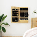 Arredo per soggiorno Rantry Armadio Portagioie Specchio Muro nero