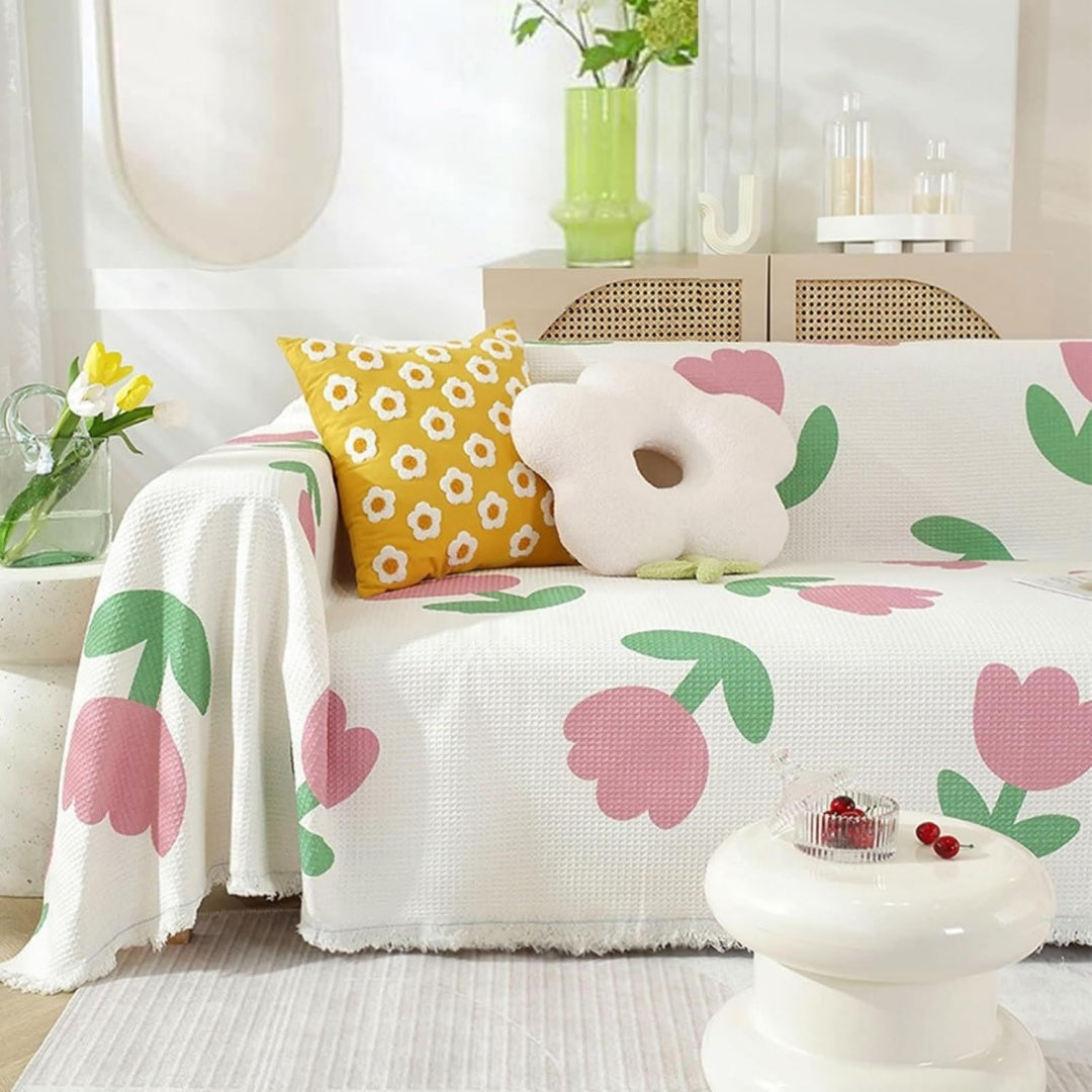 Seduta imbottita KnSam Copripoltrona divano domestico, rivestimento rosa