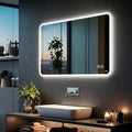 con illuminazione LED arredo per soggiorno con vetro