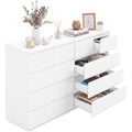 Mobile funzionale con cassetti in MDF bianco