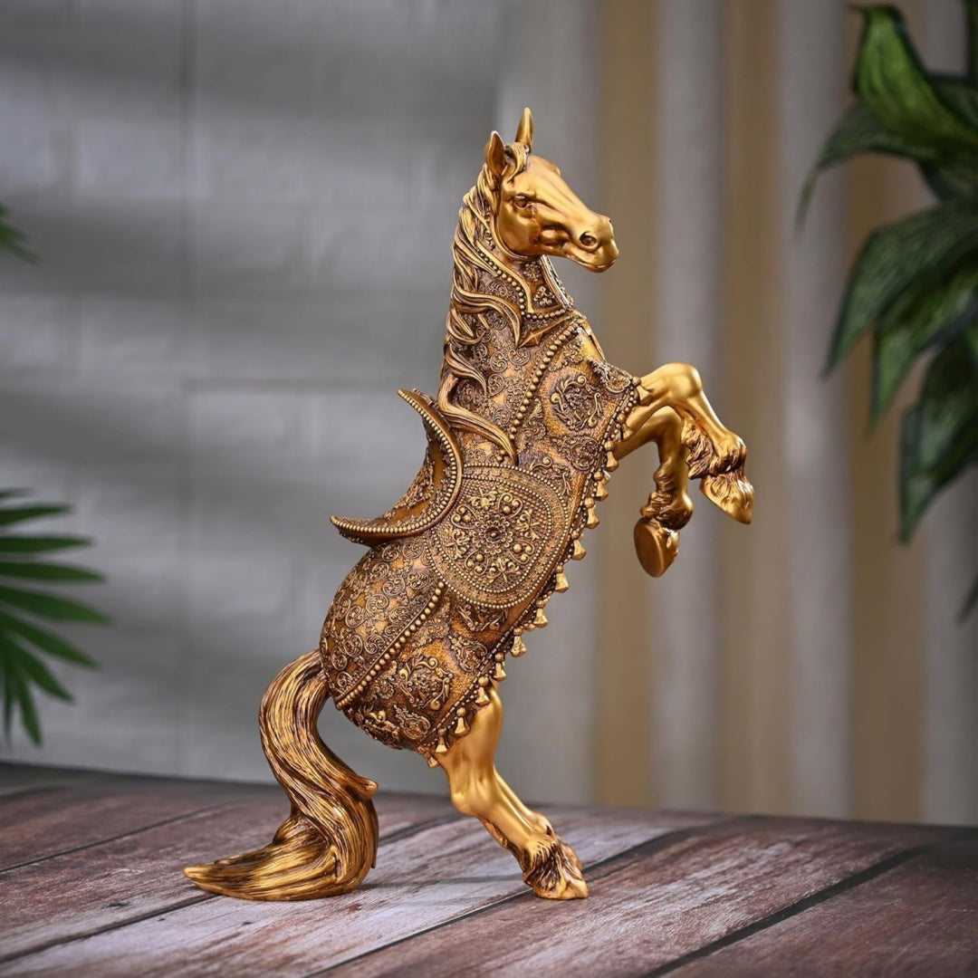 Arredo per soggiorno Artarium Decorative Rising Horse Statue nero
