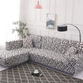 Seduta imbottita Elastic Sofa Cover Cotone Bisogno nero