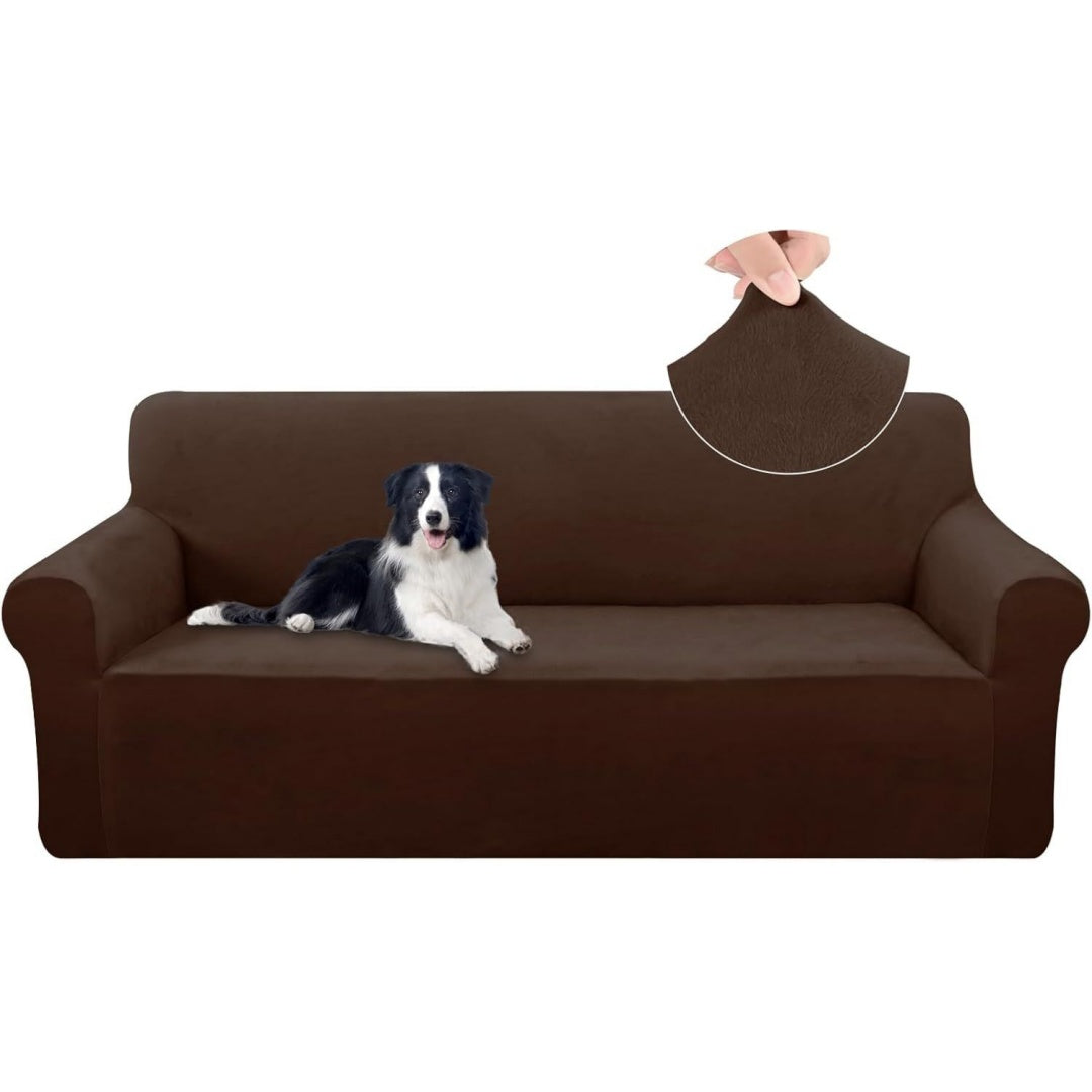 Divano confortevole UNICE HOME Copridivano elasticizzato oversize nero