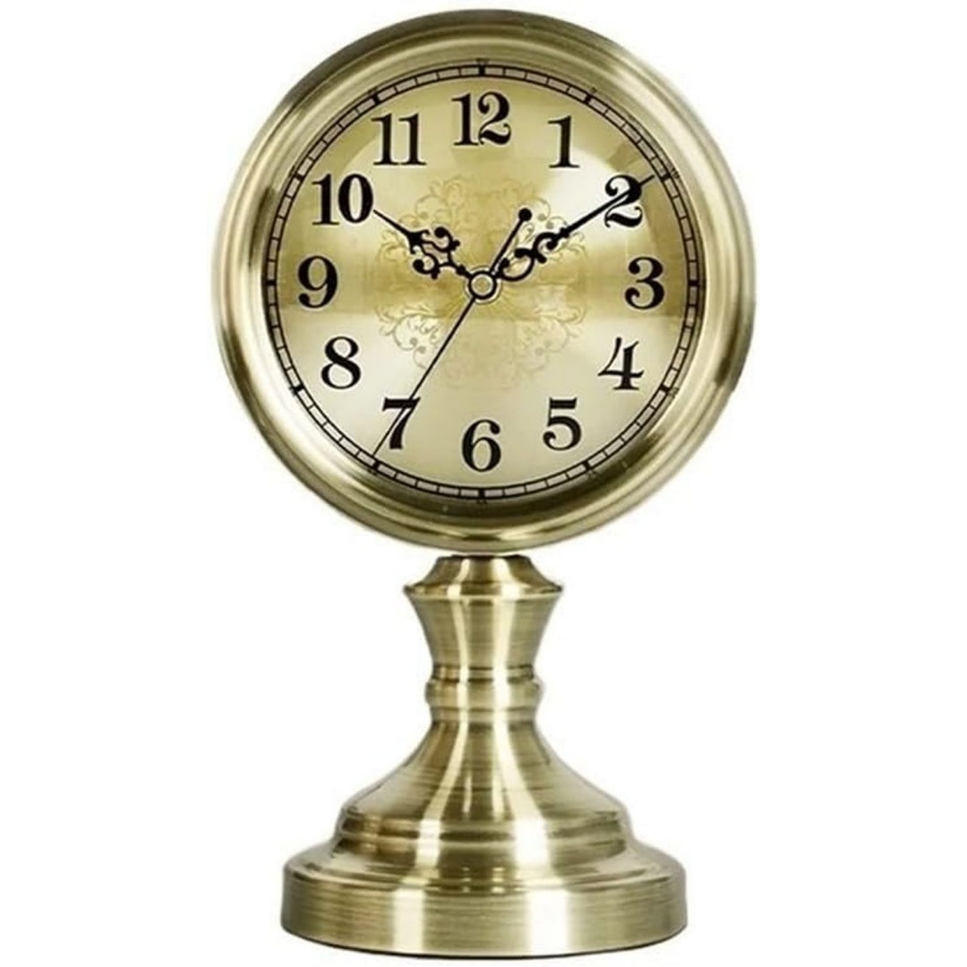 Scaffale contenitore con ripiani stile vintage oro