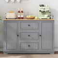 Credenza da soggiorno regolabile in MDF grigio