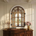 Arredo per soggiorno con vetro stile vintage naturale