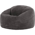 Pouf multifunzione con poggiapiedi rivestimento in velluto grigio