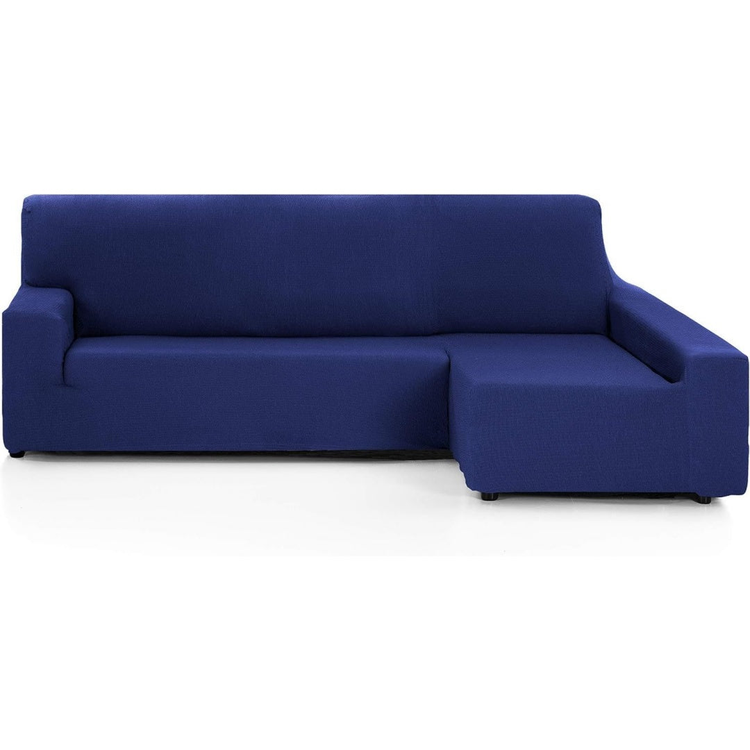 Seduta imbottita Martina Home Tunez, Copridivano elastico, blu