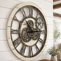 Arredo per soggiorno con ante in legno massello beige