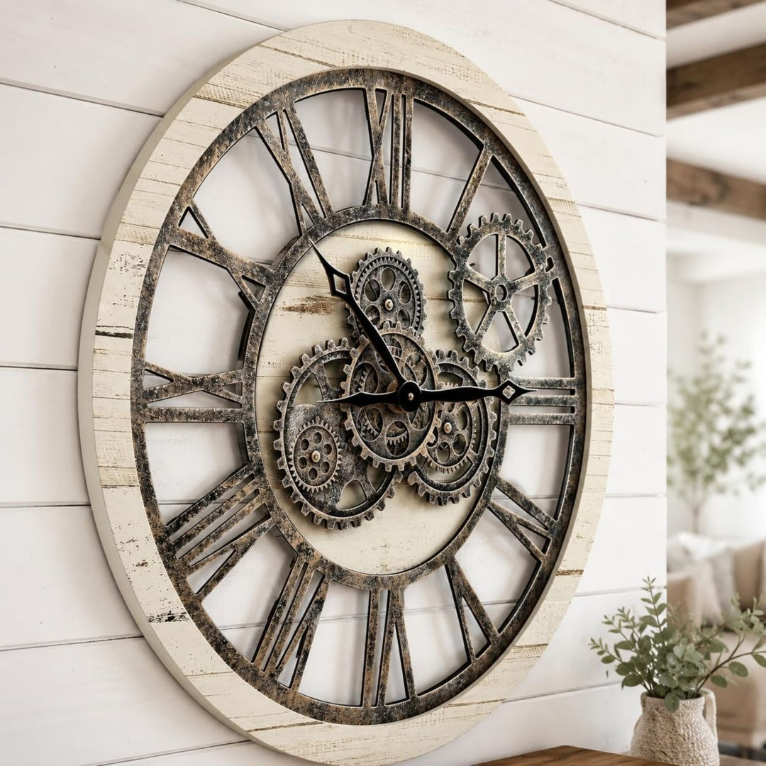 Arredo per soggiorno con ante in legno massello beige
